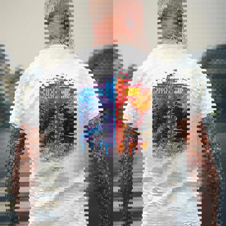 キッズ 『ゴジラvsコング』8 メンズTシャツ バックプリント 高齢者への贈り物