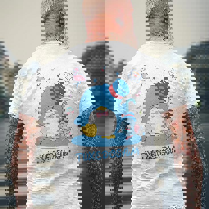 キッズ タキシードサム ダンス メンズTシャツ バックプリント 高齢者への贈り物