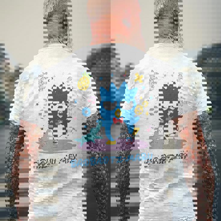 キッズ バッドばつ丸 かんぱい メンズTシャツ バックプリント 高齢者への贈り物