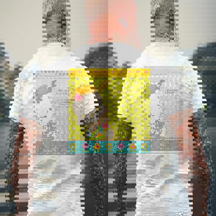 キッズ ポチャッコ Thank You メンズTシャツ バックプリント 高齢者への贈り物