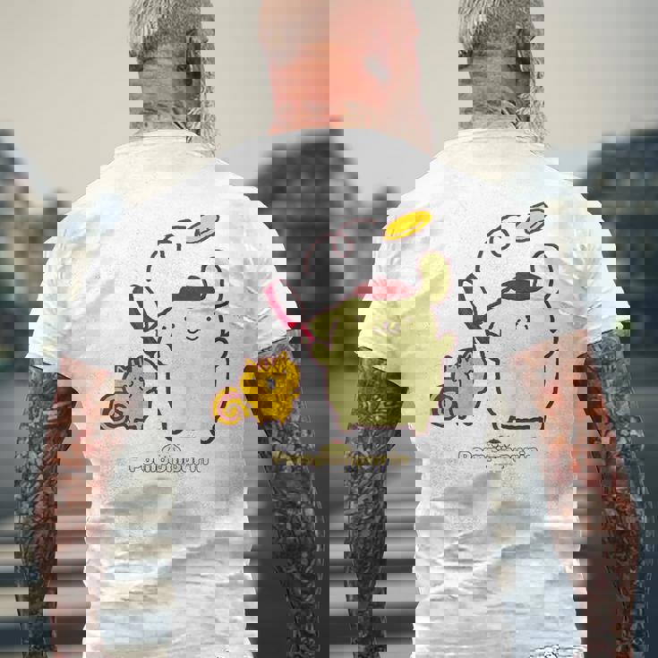 キッズ ポムポムプリン＆ベーグル メンズTシャツ バックプリント 高齢者への贈り物