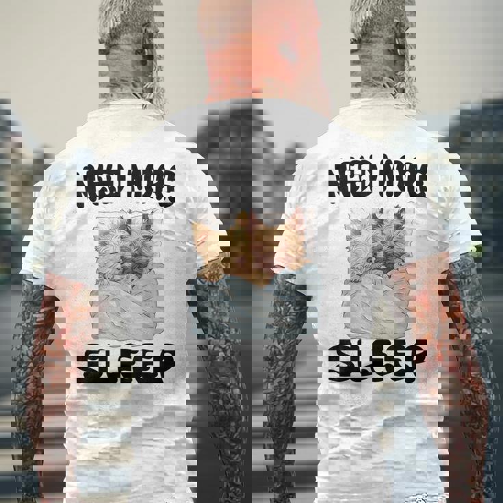 キュートなケアンテリア、睡眠用パジャマ、ナイトガウン。 メンズTシャツ バックプリント 高齢者への贈り物