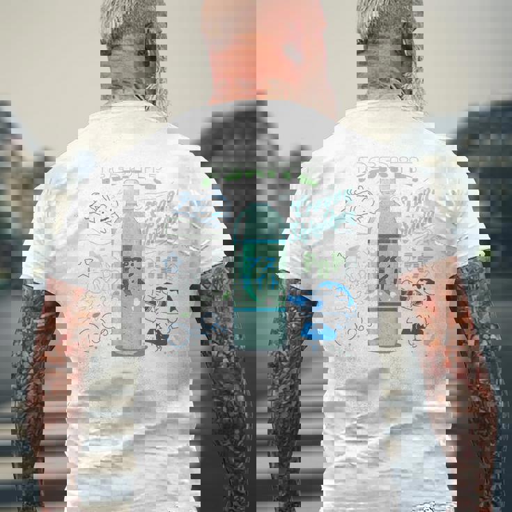 クレヨンしんちゃん しんちゃんとプスライト メンズTシャツ バックプリント 高齢者への贈り物