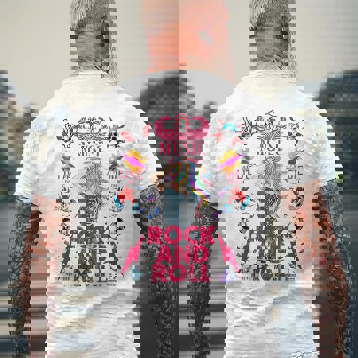 クールなヴィンテージオールドロックンロールミュージック、This Is My Rock And Roll メンズTシャツ バックプリント 高齢者への贈り物
