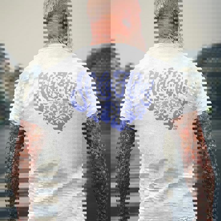 グアムフラワー メンズTシャツ バックプリント 高齢者への贈り物