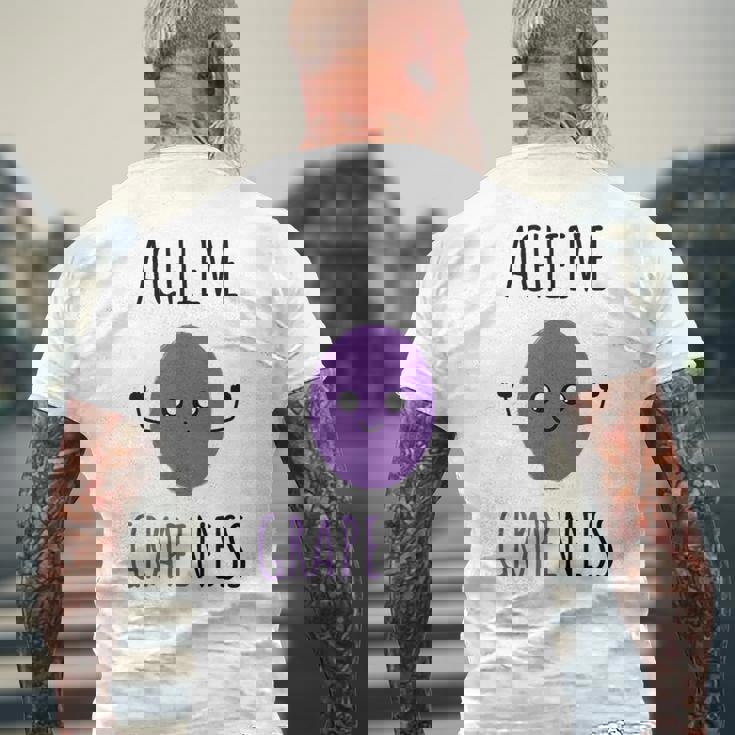 グレープネスを実現する カワイイスタイルグレープ メンズTシャツ バックプリント 高齢者への贈り物