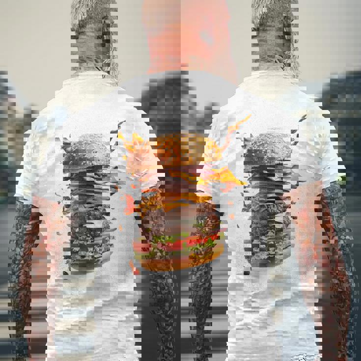 コスチュームバーガー メンズTシャツ バックプリント 高齢者への贈り物