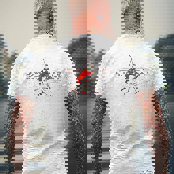 コンバットサンボ、アルティメットマーシャルアート、バックプリント メンズTシャツ バックプリント 高齢者への贈り物