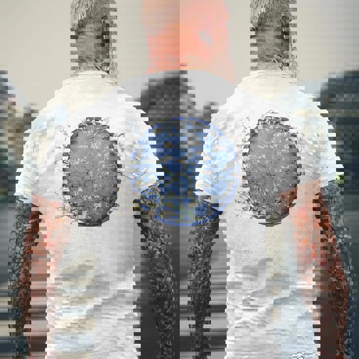 ゴッホ アーモンドブロッサム メンズTシャツ バックプリント 高齢者への贈り物