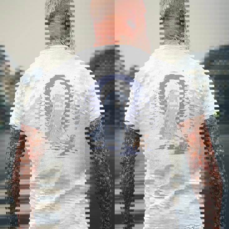 ゴースト 犬 散歩 面白い ハロウィン コスチューム パーティー パグ愛好家 長袖tシャツ メンズTシャツ バックプリント 高齢者への贈り物