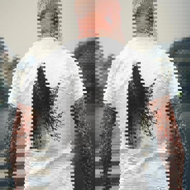 ゴーストコスチューム ハロウィン グラフィックアート スピリットゴースト メンズTシャツ バックプリント 高齢者への贈り物