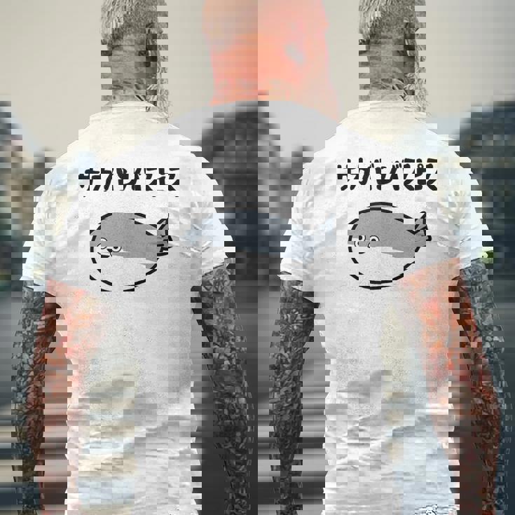 サカバンバスピス 可愛い 古代魚 ネタ お笑い 面白 おもしろ ネタ メンズTシャツ バックプリント 高齢者への贈り物