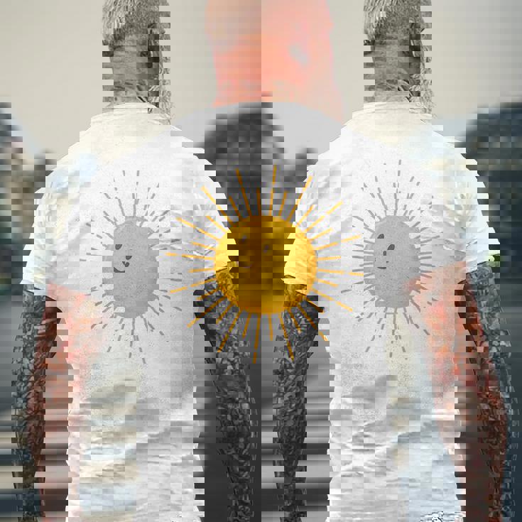 サンシャイン 晴れ 太陽 メンズTシャツ バックプリント 高齢者への贈り物