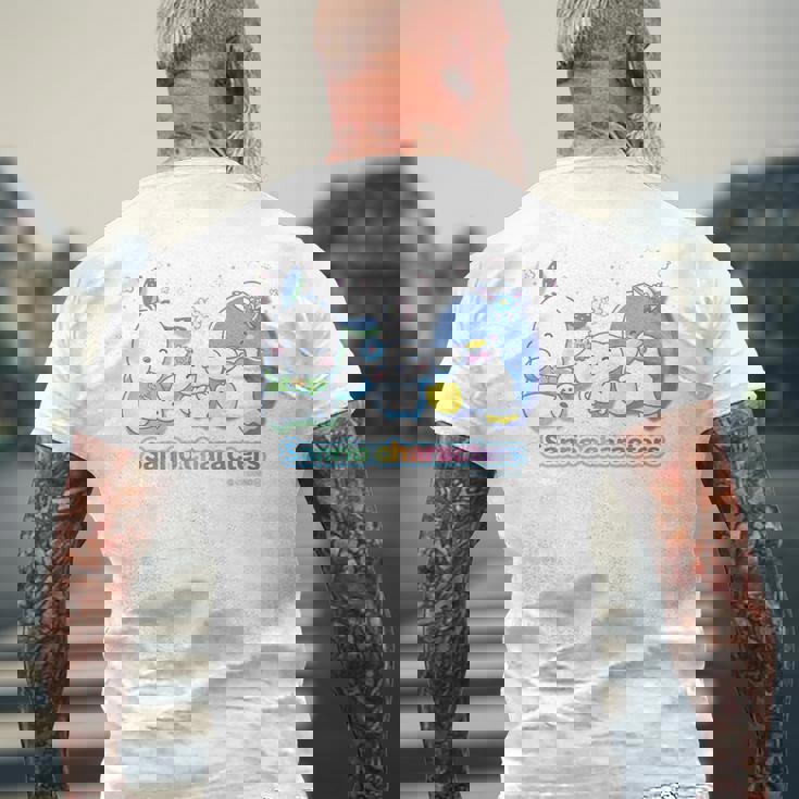 サンリオキャラクターズ サンリオキャラクター大賞デザイン 集合C メンズTシャツ バックプリント 高齢者への贈り物