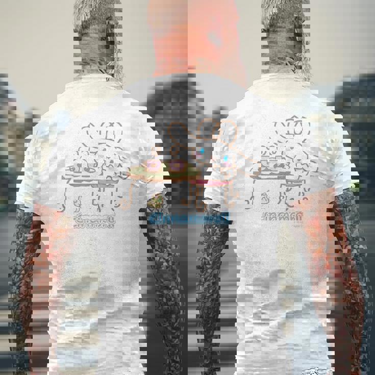 シナモロール Usデザイン ティータイム メンズTシャツ バックプリント 高齢者への贈り物