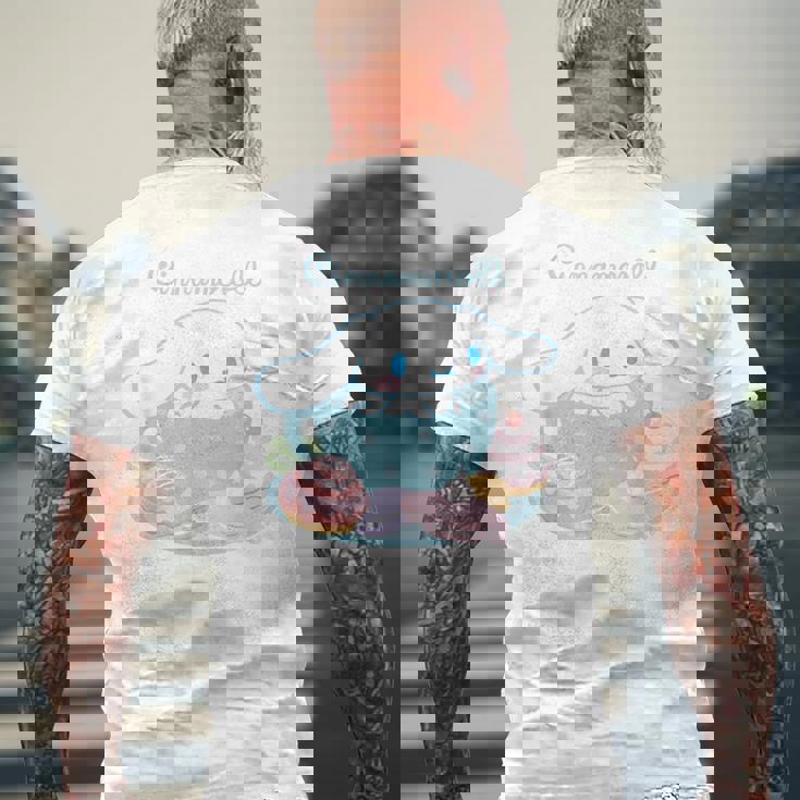 シナモロール ティーカップ ライトカラー メンズTシャツ バックプリント 高齢者への贈り物