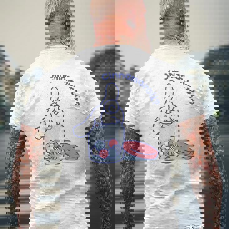 シナモロール ハイドアンドシーク メンズTシャツ バックプリント 高齢者への贈り物