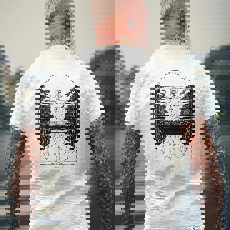 シンセサイザー シンセ テクノ 音楽 クール シンセサイザー メンズTシャツ バックプリント 高齢者への贈り物