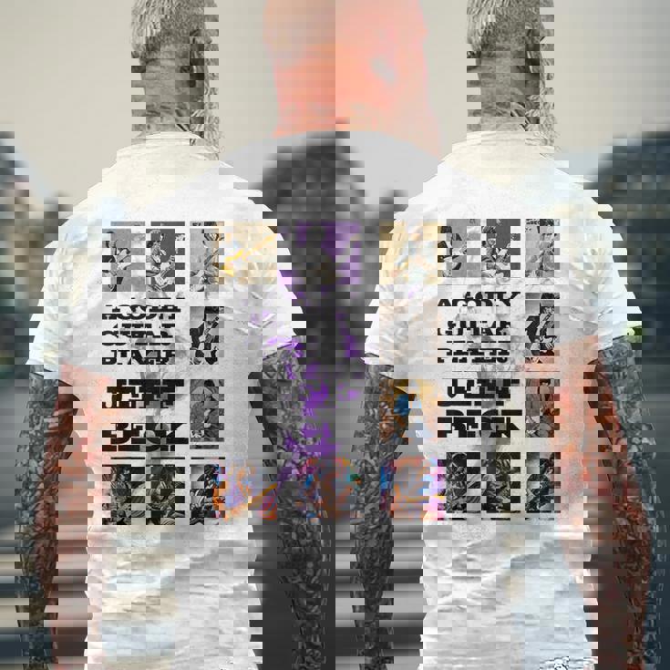 ジェフベック_005 メンズTシャツ バックプリント 高齢者への贈り物