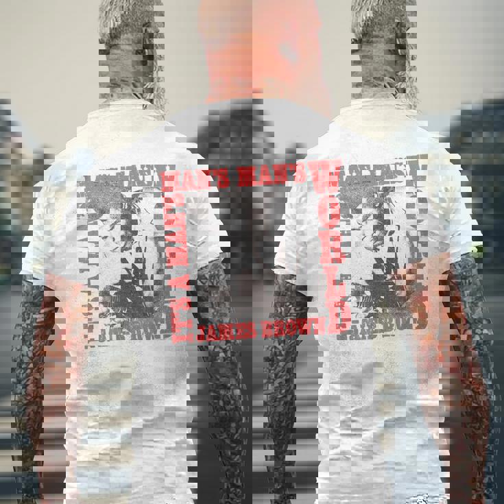 ジェームス・ブラウンイッツ・ア・マンズ・ワールド メンズTシャツ バックプリント 高齢者への贈り物