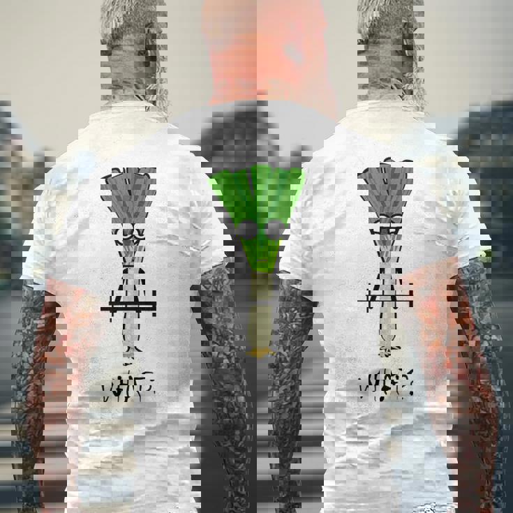 ジムでのトレーニングのための面白いネギフィットネスギフト メンズTシャツ バックプリント 高齢者への贈り物