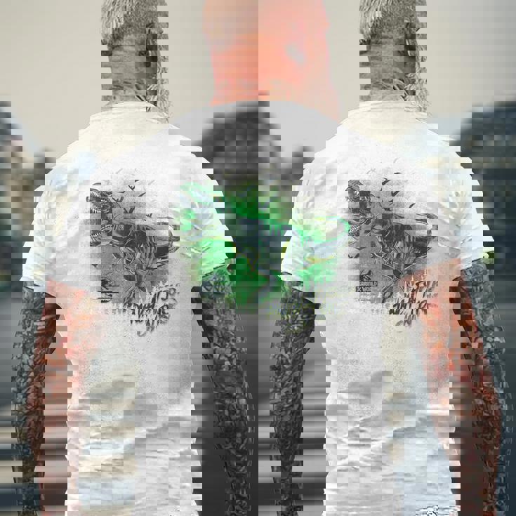 ジュラシックワールド T-Rex メンズTシャツ バックプリント 高齢者への贈り物