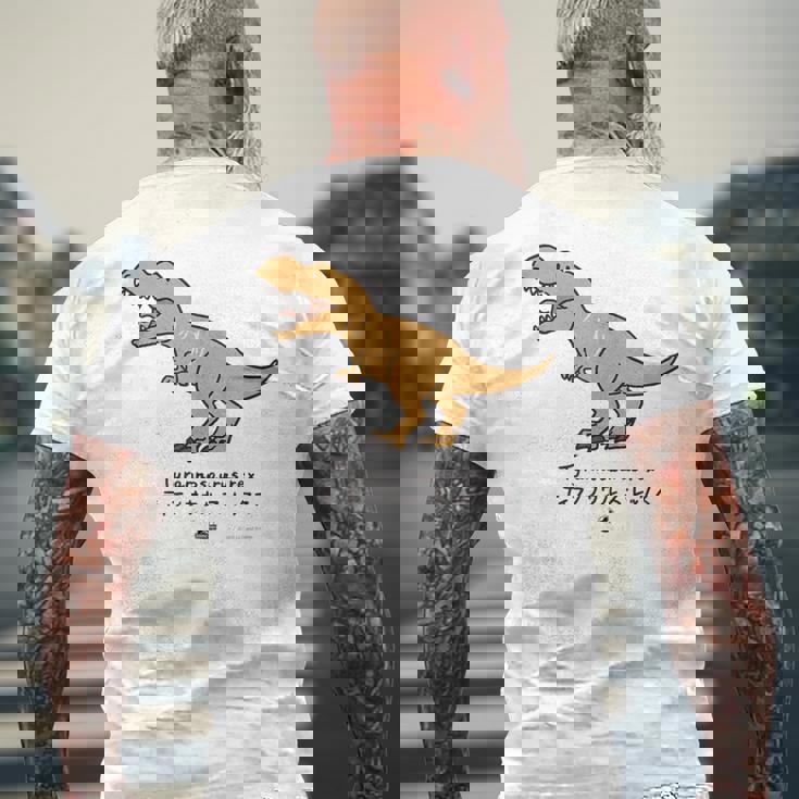 ジュラシック・ワールド Tyrannosaurus Rex Loose Illust メンズTシャツ バックプリント 高齢者への贈り物