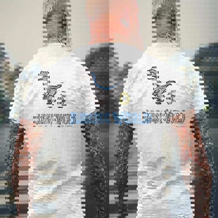 ジュラシック・ワールド ラプトル Loose Illust メンズTシャツ バックプリント 高齢者への贈り物