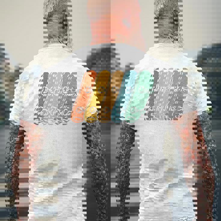 スケート スケーター スケートボード ビンテージ メンズTシャツ バックプリント 高齢者への贈り物