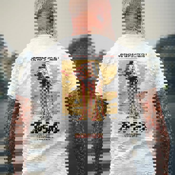 スターウォーズ 和風 帝国の逆襲 メンズTシャツ バックプリント 高齢者への贈り物