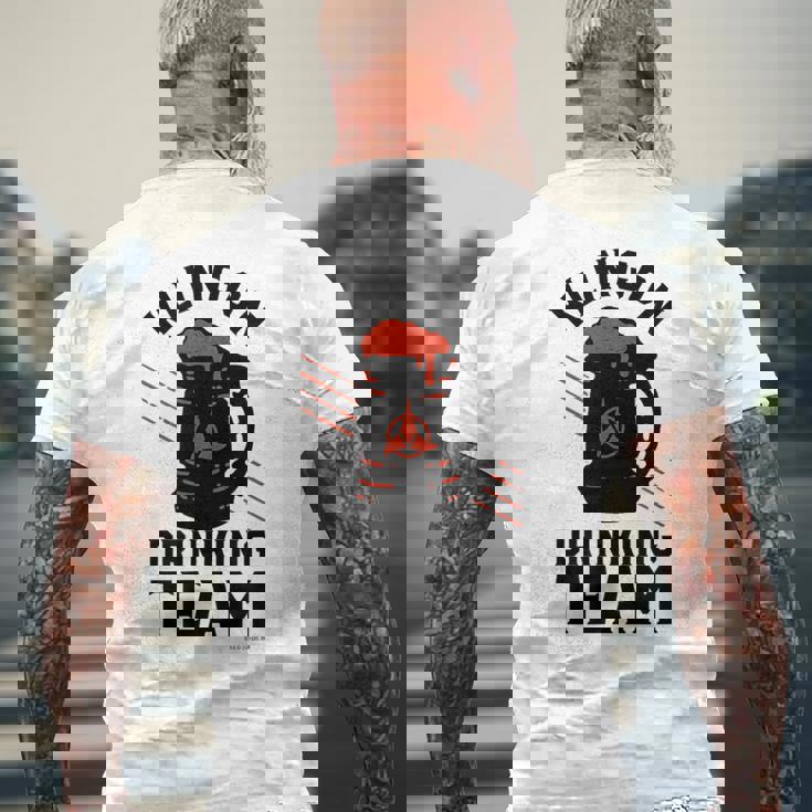 スタートレック クリンゴン ドリンキングチーム メンズTシャツ バックプリント 高齢者への贈り物