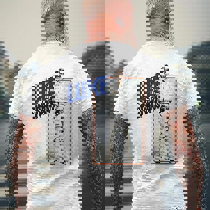 スター・ウォーズ ルーク・スカイウォーカー スマイルカードグラフィックtシャツ メンズTシャツ バックプリント 高齢者への贈り物