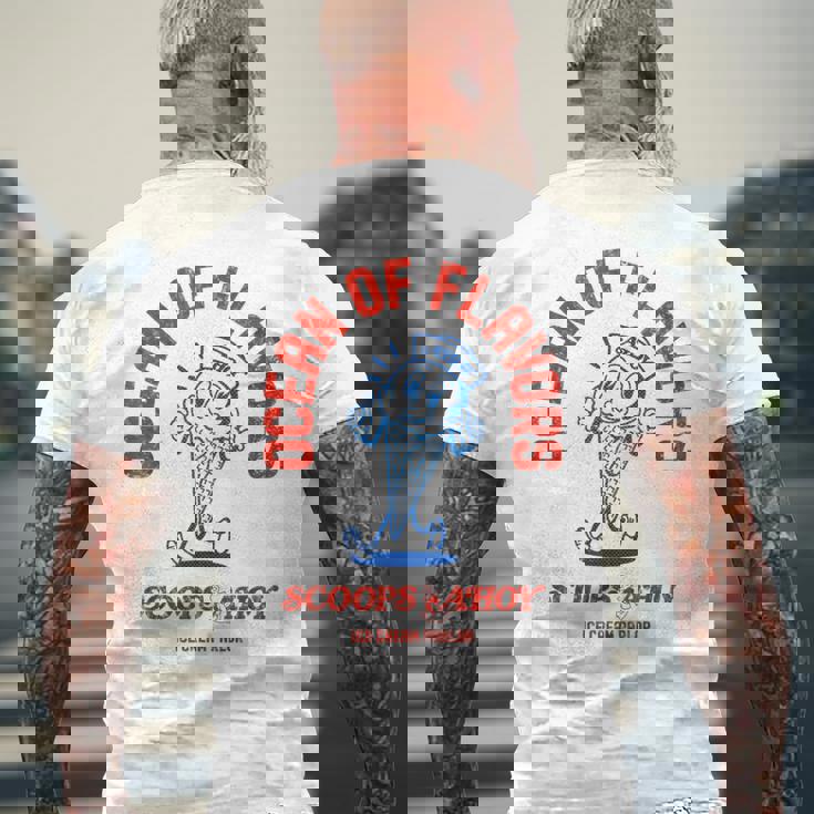 ストレンジャー・シングス スクープ アホイ スターコート アイスクリーム味 レトロ メンズTシャツ バックプリント 高齢者への贈り物