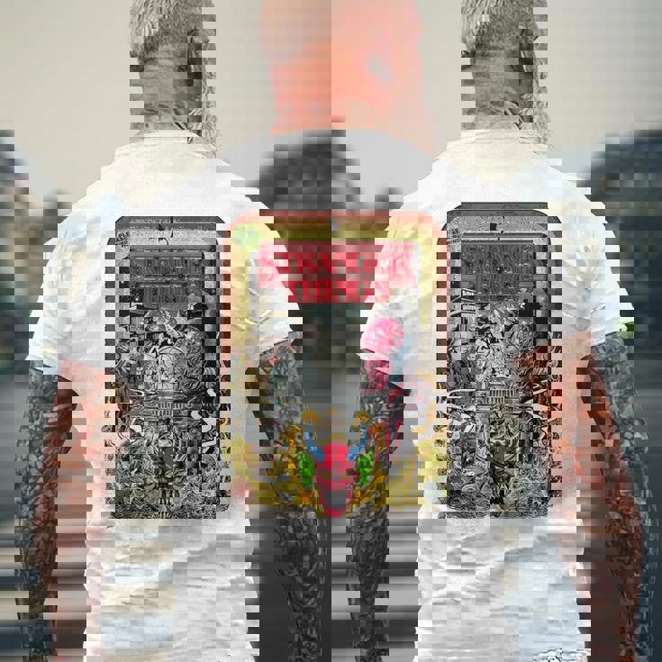 ストレンジャー・シングス プロモコミック The Partyecna セピア ヴィンテージ メンズTシャツ バックプリント 高齢者への贈り物