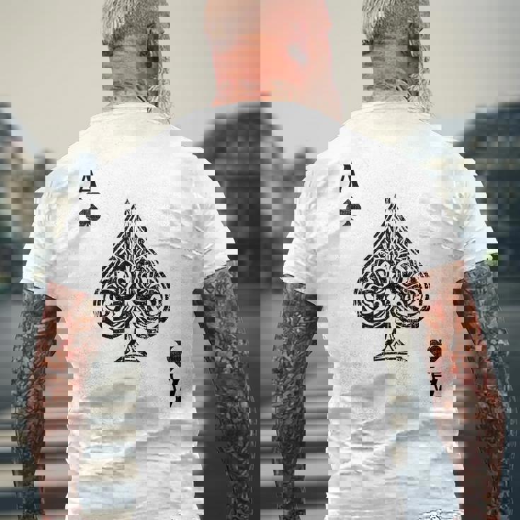 スペードのエース メンズTシャツ バックプリント 高齢者への贈り物