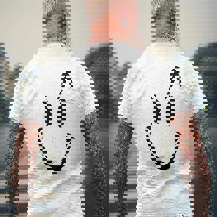 スマイリーシャツ スマイリーフェイス かわいいグラフィック メンズTシャツ バックプリント 高齢者への贈り物