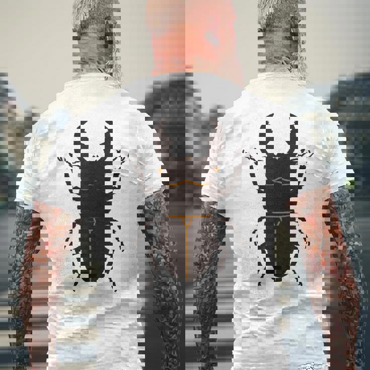 スマトラオオヒラタクワガタ _昆虫_クワガタ メンズTシャツ バックプリント 高齢者への贈り物