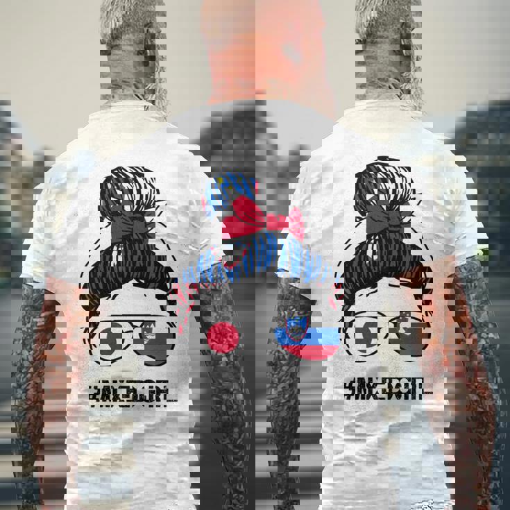 スロベニア 日本国旗 スロベニア 日本の散らかったお団子 長袖tシャツ メンズTシャツ バックプリント 高齢者への贈り物