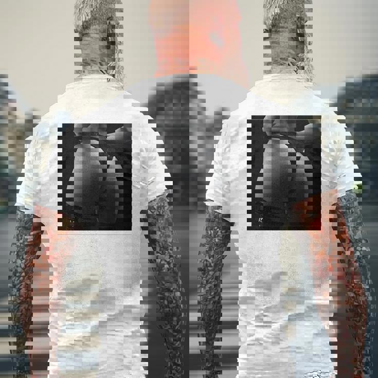 セクシー ブラック ホワイト 写真 美しいお尻 Tバック 長袖tシャツ メンズTシャツ バックプリント 高齢者への贈り物