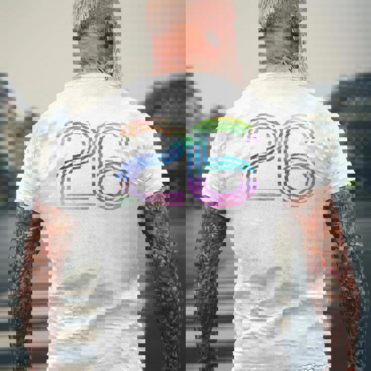 タイダイシャツ ナンバー26 レトロユニフォーム バックプリントジャージ メンズTシャツ バックプリント 高齢者への贈り物