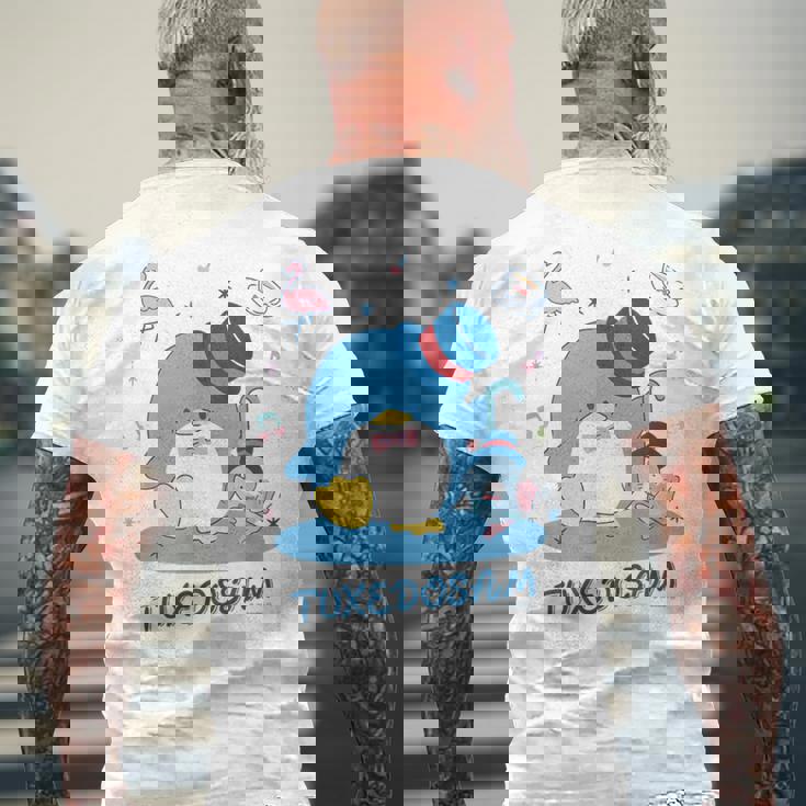 タキシードサム ダンス 【バレンタインギフトにおすすめ！】 メンズTシャツ バックプリント 高齢者への贈り物