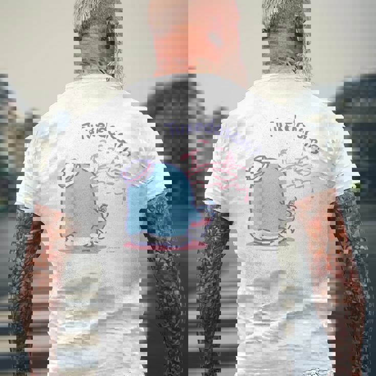 タキシードサム ハイドアンドシーク メンズTシャツ バックプリント 高齢者への贈り物