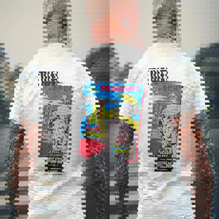 タワーレコード パサデナ レトロ ヴィンテージ 音楽 メンズTシャツ バックプリント 高齢者への贈り物