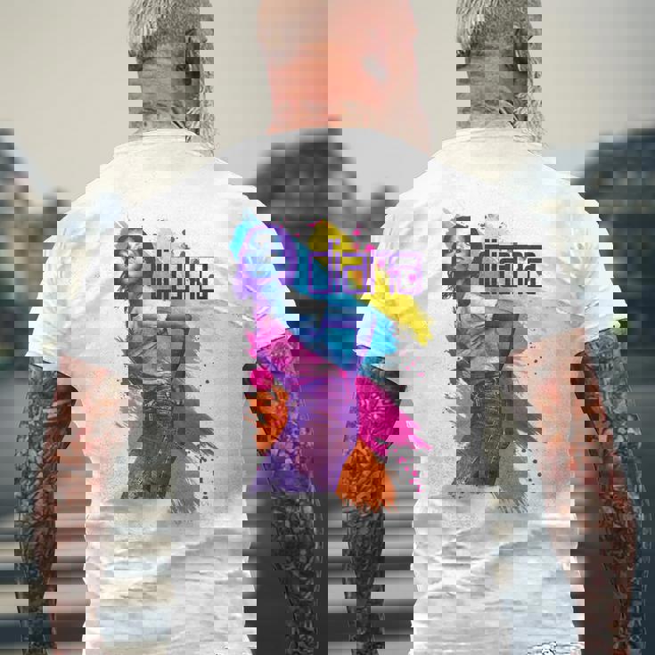 ダイアナ・ロス N ジーンズ メンズTシャツ バックプリント 高齢者への贈り物