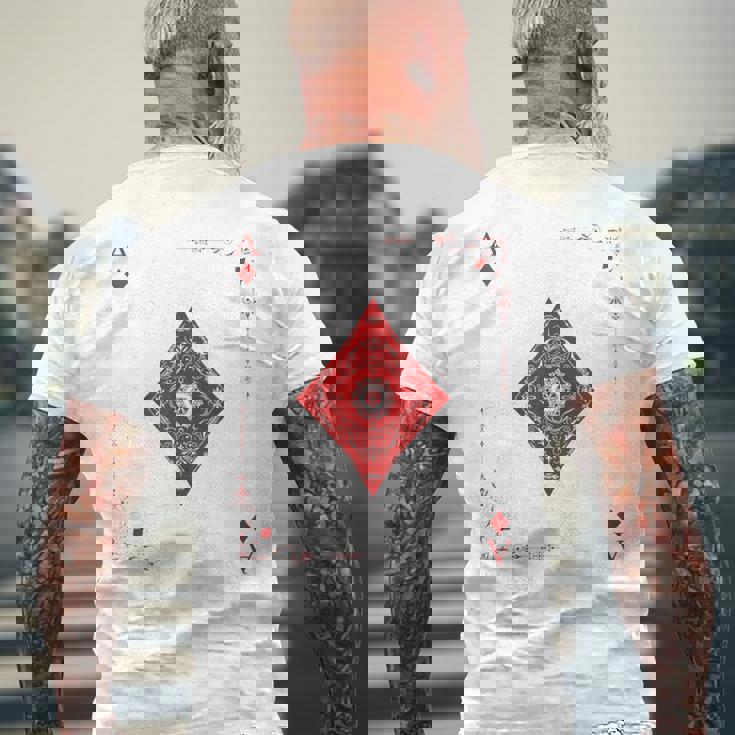 ダイヤのエース トランプ メンズTシャツ バックプリント 高齢者への贈り物