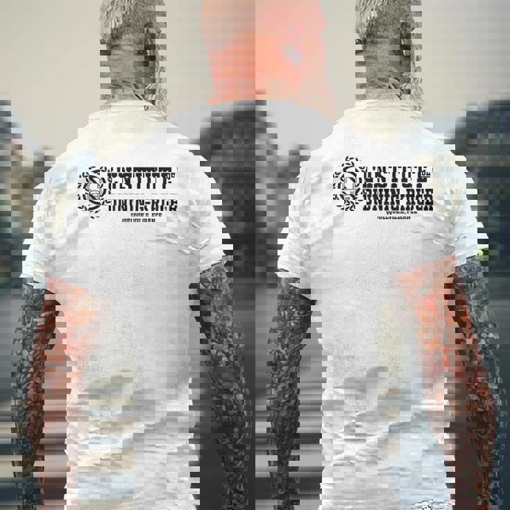 ダニング・クルーガー研究所 メンズTシャツ バックプリント 高齢者への贈り物