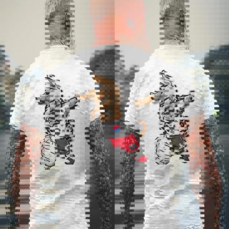 ダビング犬 韓国 バレーボール ラバー ジャージ 韓国国旗 メンズTシャツ バックプリント 高齢者への贈り物