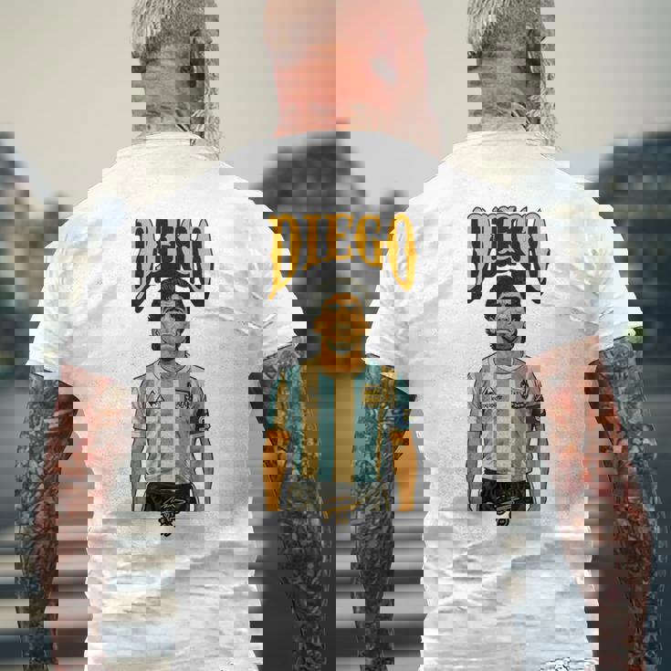 ディエゴ アルマンド マラドーナ アルゼンチン 長袖tシャツ メンズTシャツ バックプリント 高齢者への贈り物