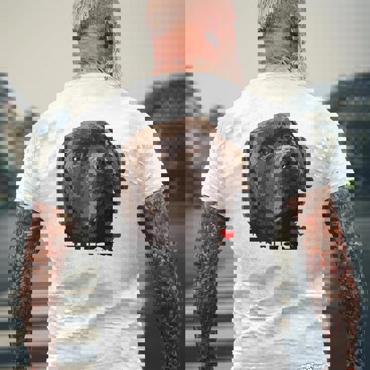 ディス・イズ・ラブ・チョコレート・ラボ 長袖tシャツ メンズTシャツ バックプリント 高齢者への贈り物