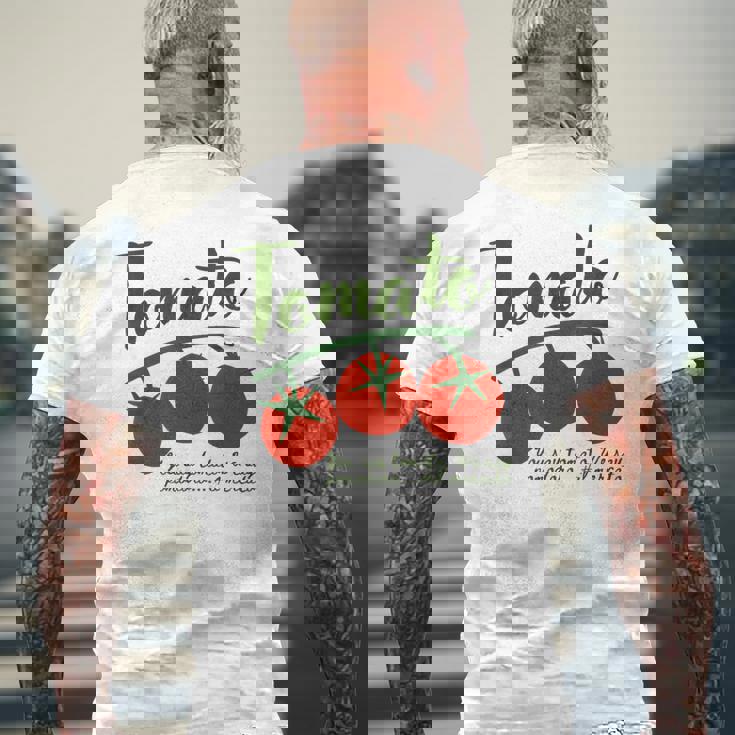 トマトガール 夏 Il ポモドーロ イタリアンサマー メンズTシャツ バックプリント 高齢者への贈り物